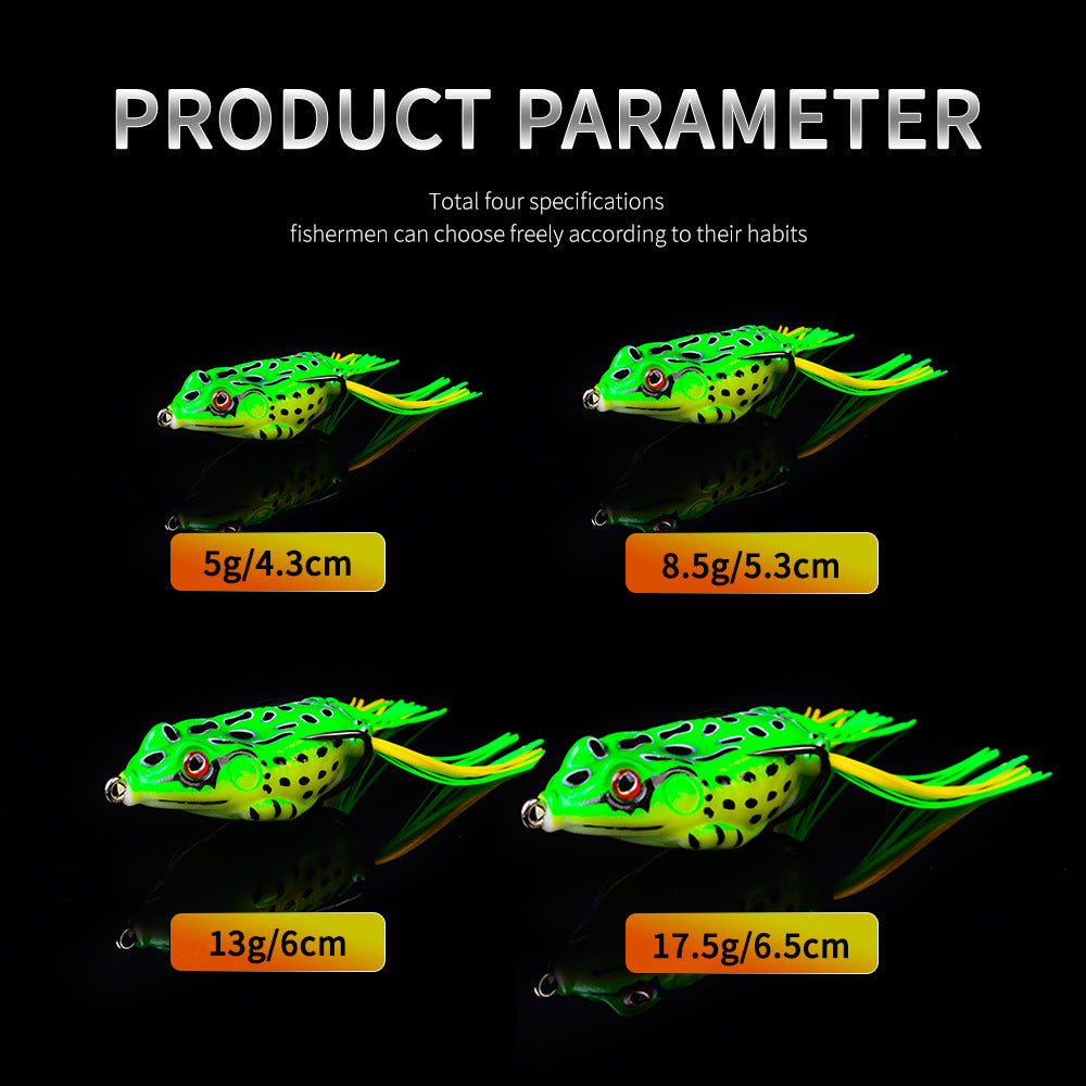 New Thunder Frog Lure Fake Bait Simulation Fake Bait Soft Bait Lua Bait Black Fish Bait
